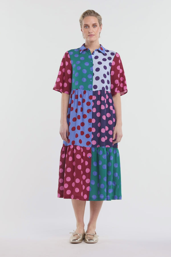 Gorman NZ - On The Dot Spliced Dress - print