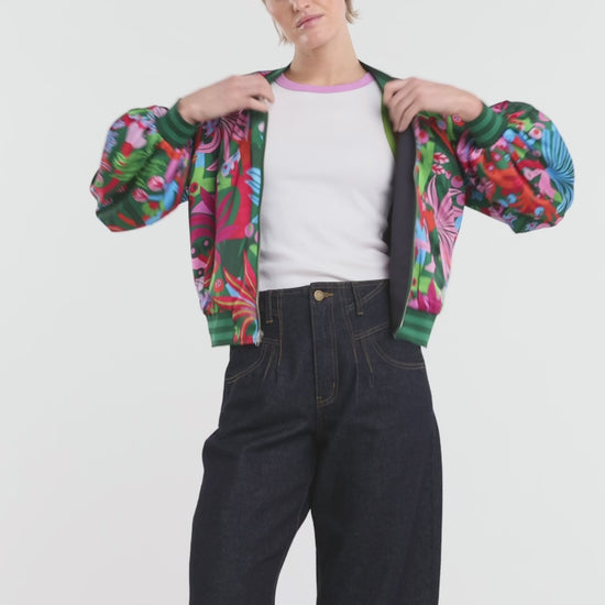 Gorman NZ - Wild Garden Bomber Jacket - print