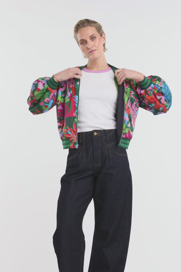 Gorman NZ - Wild Garden Bomber Jacket - print