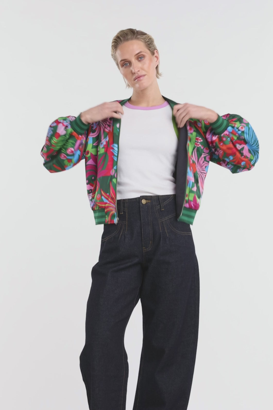 Gorman NZ - Wild Garden Bomber Jacket - print