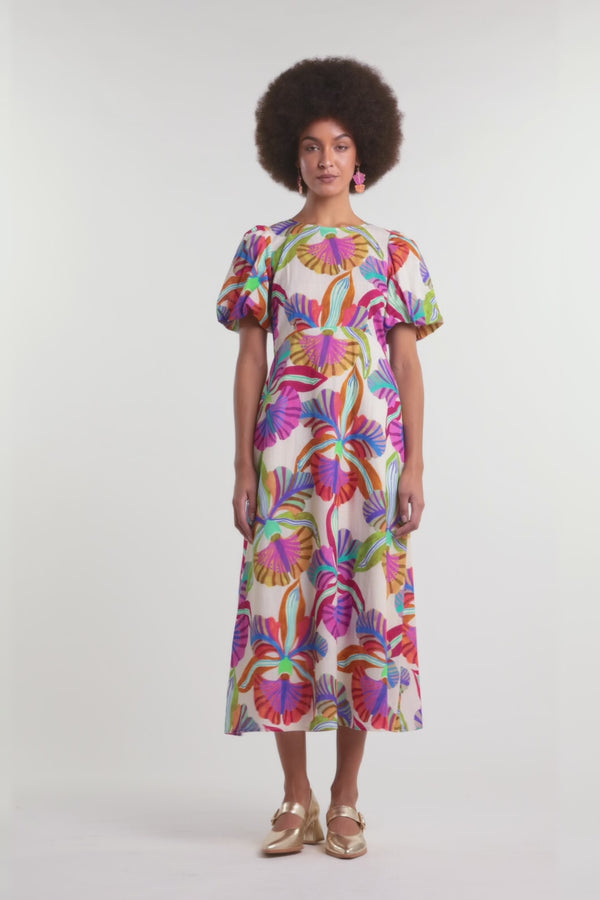 Gorman NZ - Orchid Midi Dress - print
