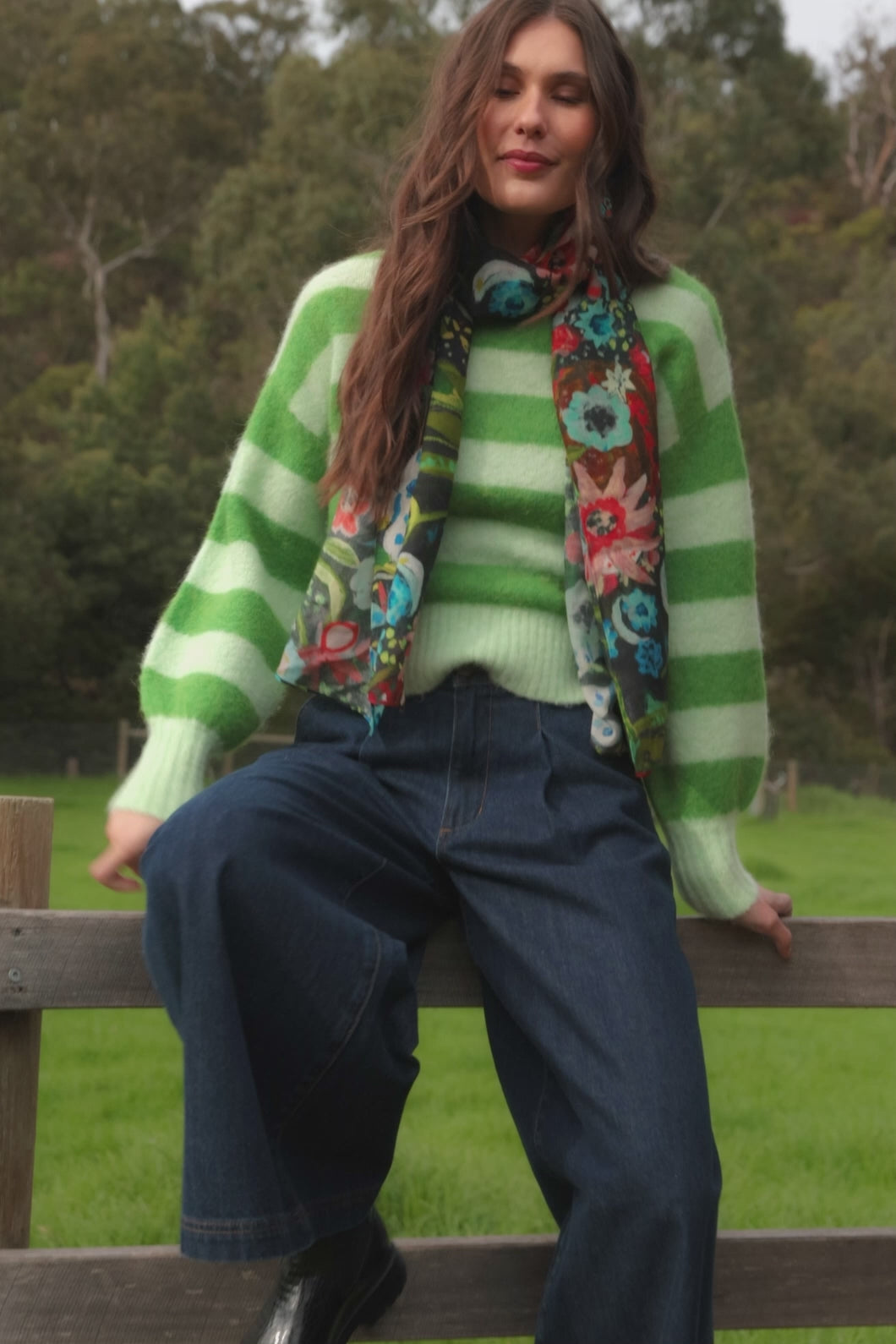 Gorman NZ - Linea Stripe Alpaca Jumper - stripe