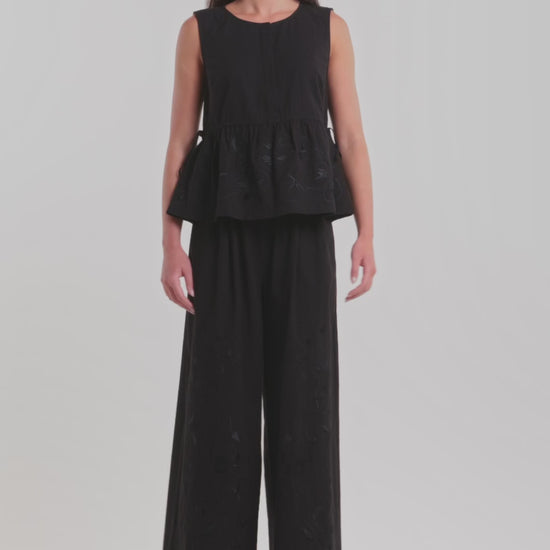 Gorman NZ - Annie Anglaise Cotton Culotte - black