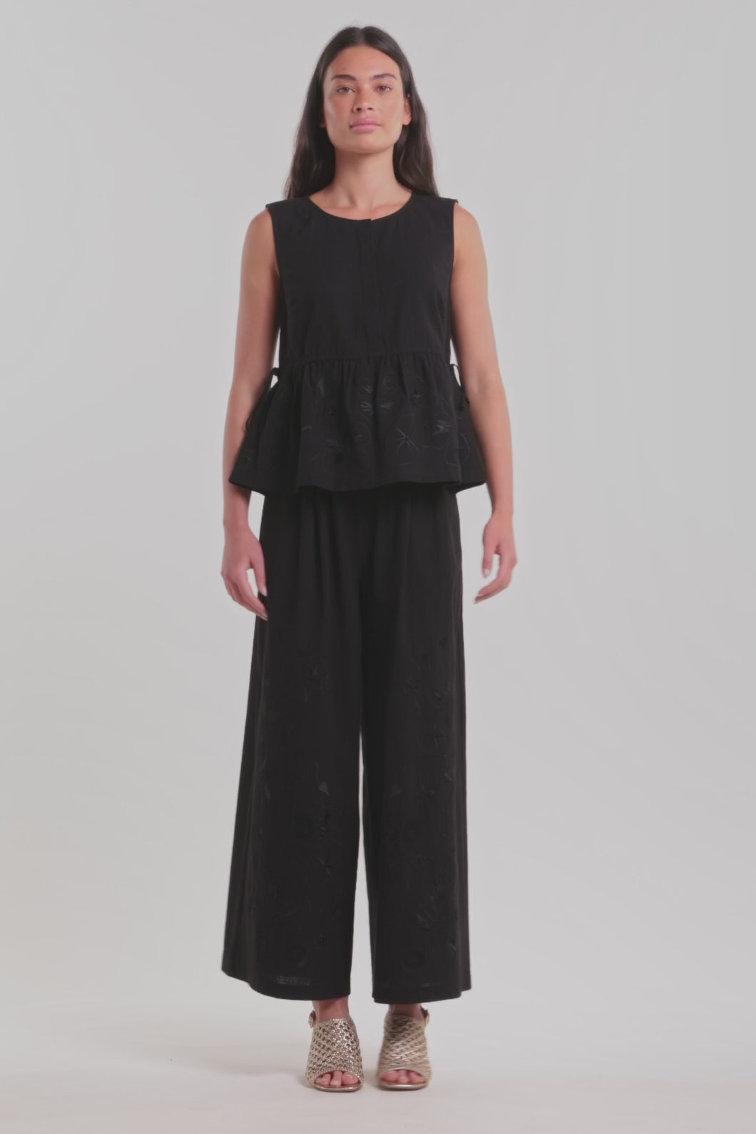 Gorman NZ - Annie Anglaise Cotton Culotte - black