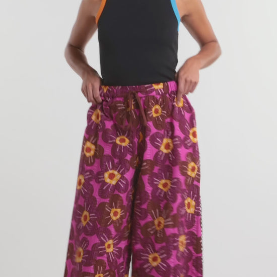 Gorman NZ - Flowerful Seersucker Pant - print