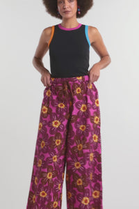 Gorman NZ - Flowerful Seersucker Pant - print