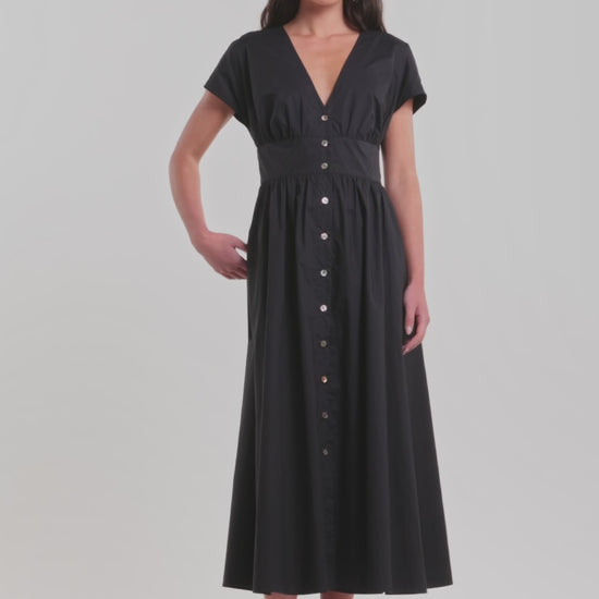 Gorman NZ - Mira Cotton Midi Dress - black