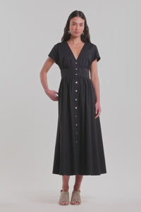 Gorman NZ - Mira Cotton Midi Dress - black