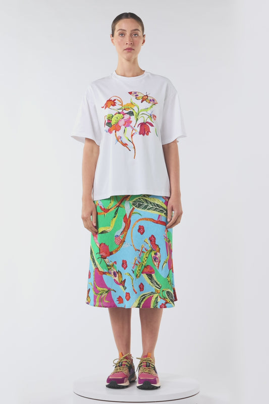 Gorman NZ - Elara Placement Relaxed Tee - white