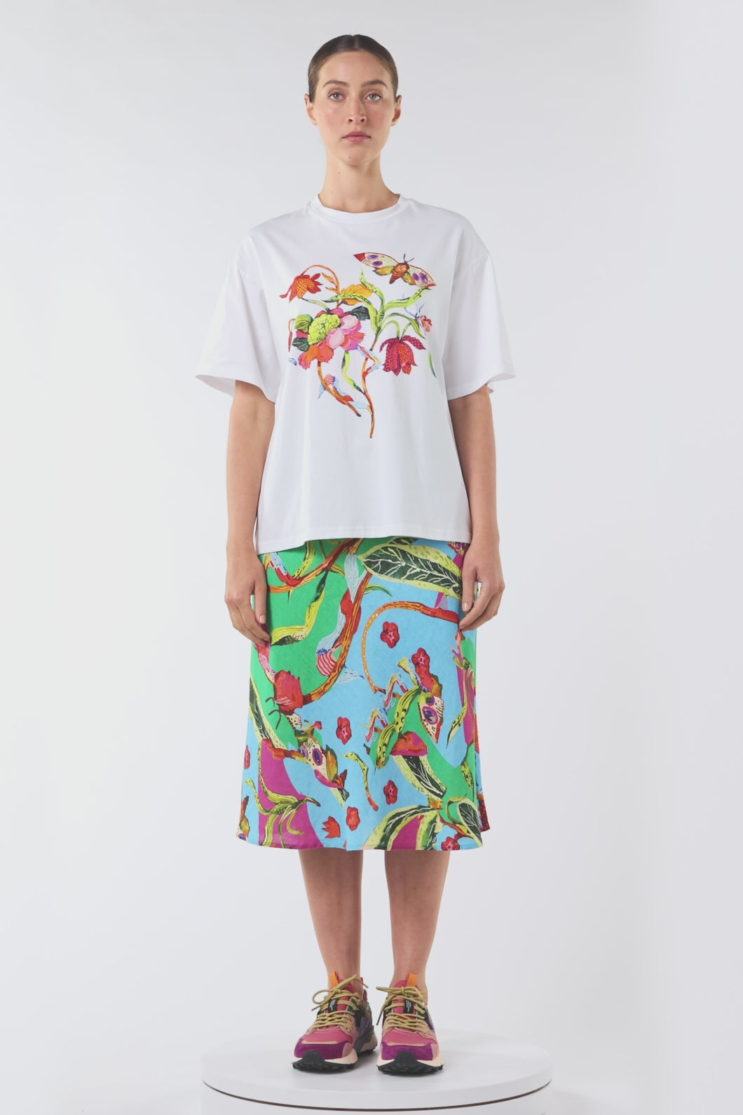 Gorman NZ - Elara Placement Relaxed Tee - white