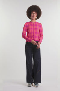 Gorman NZ - Petal Patch Check Cardi - check