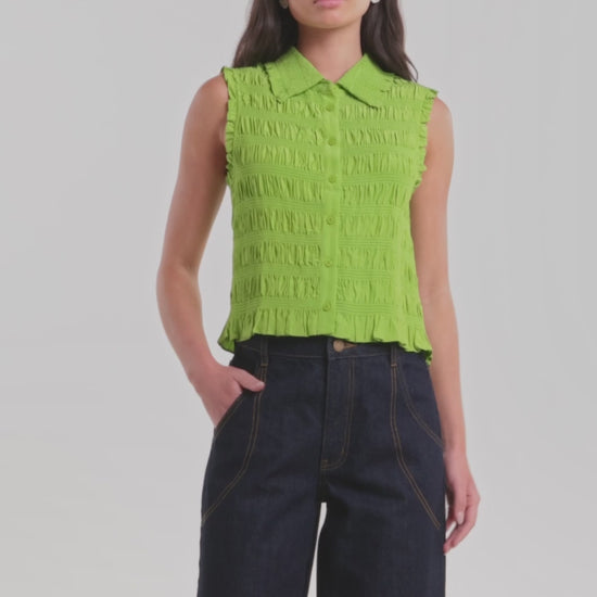Gorman NZ - Shirr Thing Tank - green
