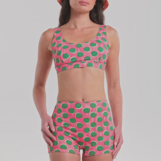 Gorman NZ - Poetry Spot Bikini Top - print