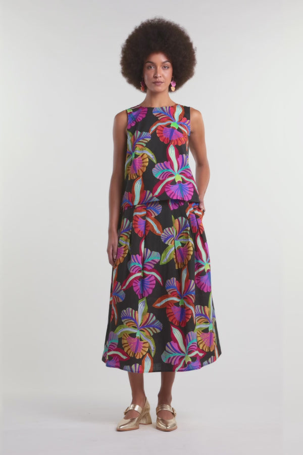 Gorman NZ - Orchid Printed Tank - print