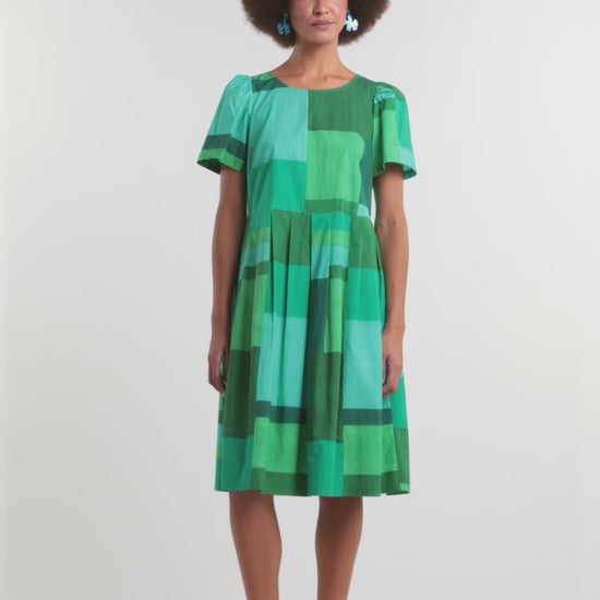 Gorman NZ - Petal Patch Check Sadie Dress - print