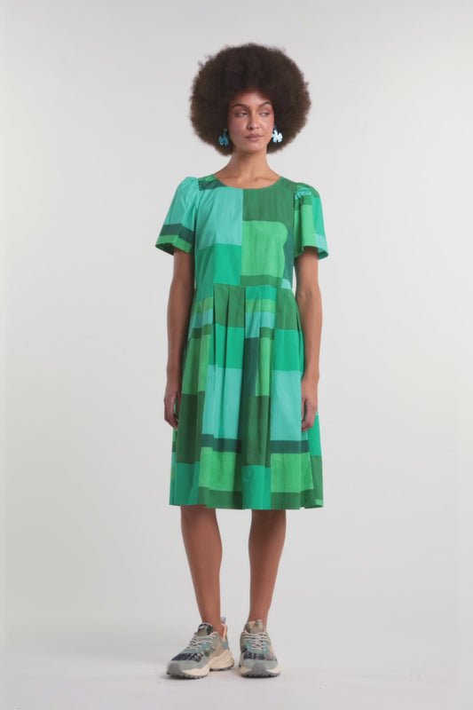 Gorman NZ - Petal Patch Check Sadie Dress - print
