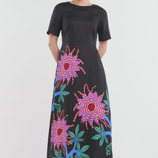 Gorman NZ - Passion Flower Long Dress - print