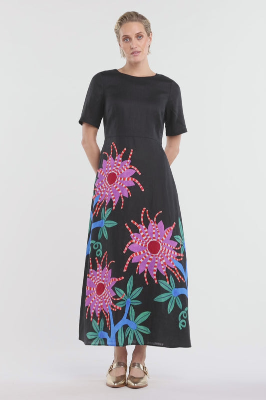 Gorman NZ - Passion Flower Long Dress - print