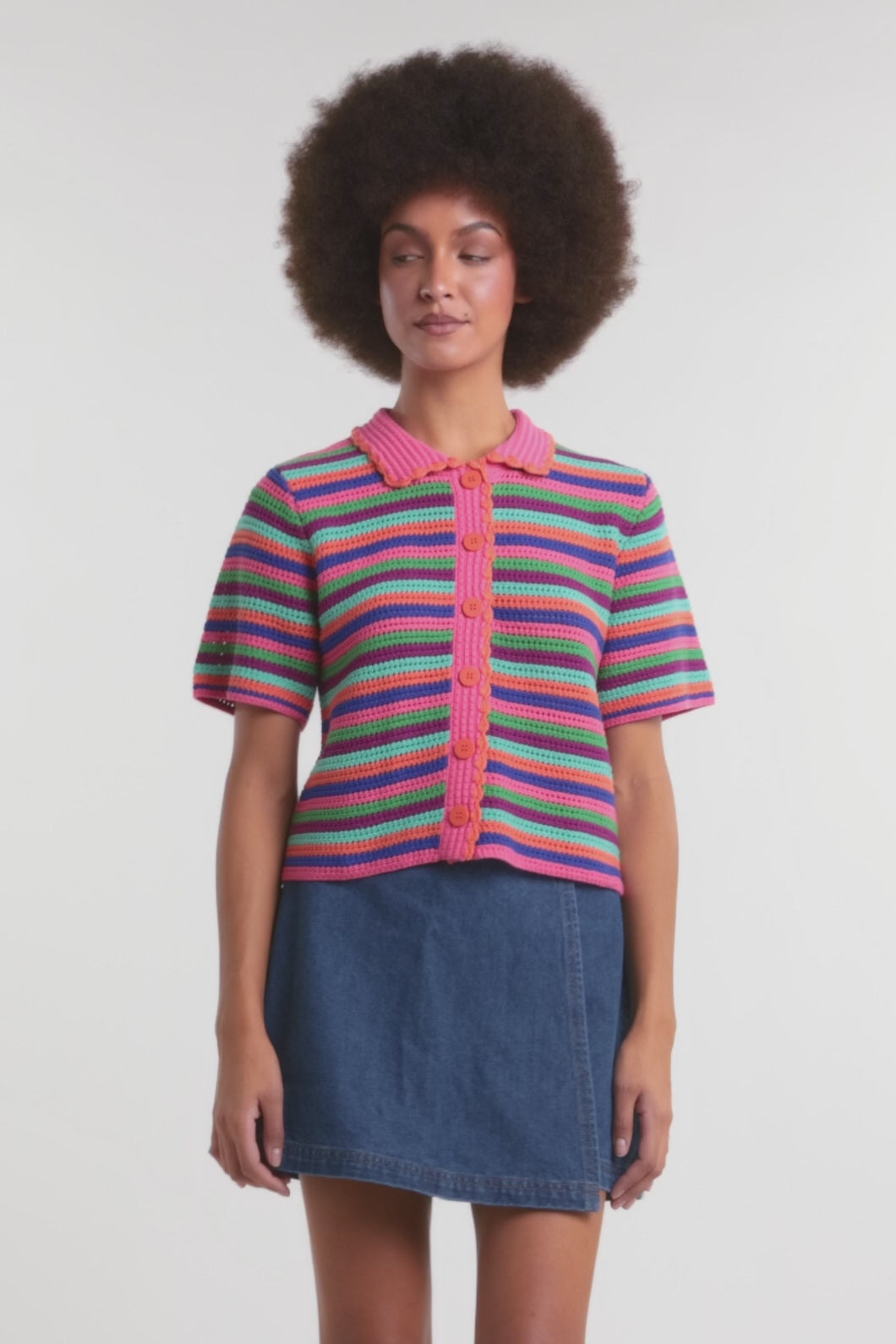 Gorman NZ - Study In Stripes Knit Polo Top - stripe
