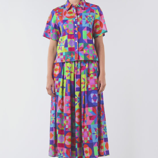 Gorman NZ - Pinwheel Printed Shirt - print