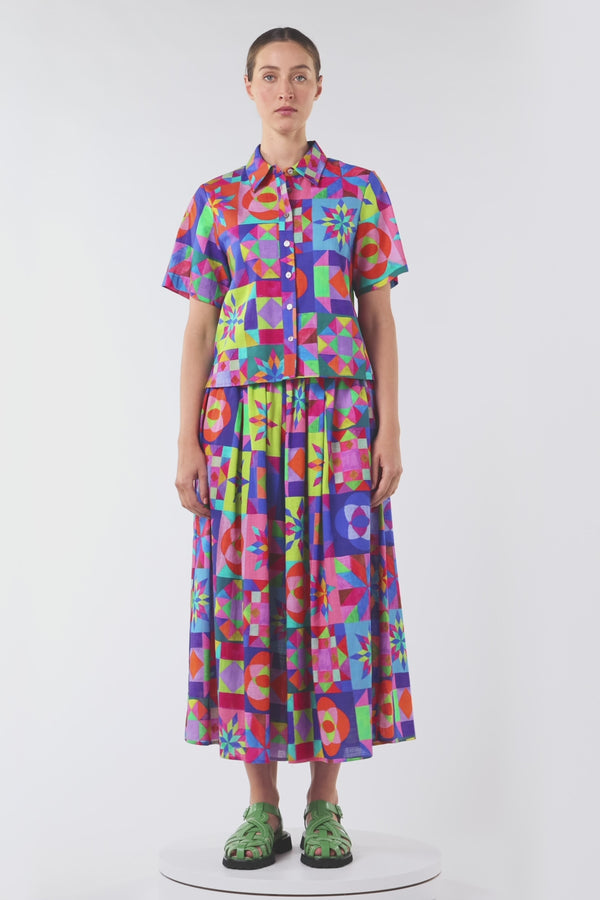 Gorman NZ - Pinwheel Printed Shirt - print