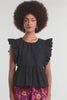 Gorman NZ - Lily Ruffle Top - black