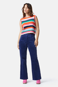 Gorman NZ - Cord Flare Pant - navy