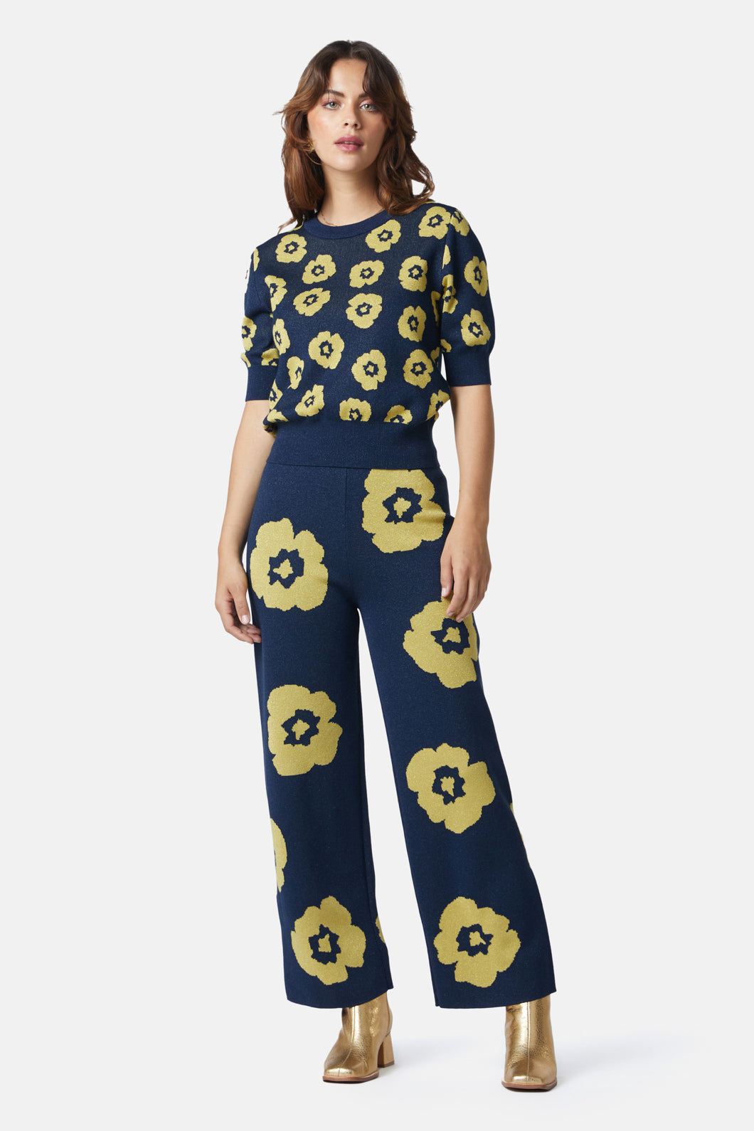 Marimekko Floral Wide-Leg Trousers