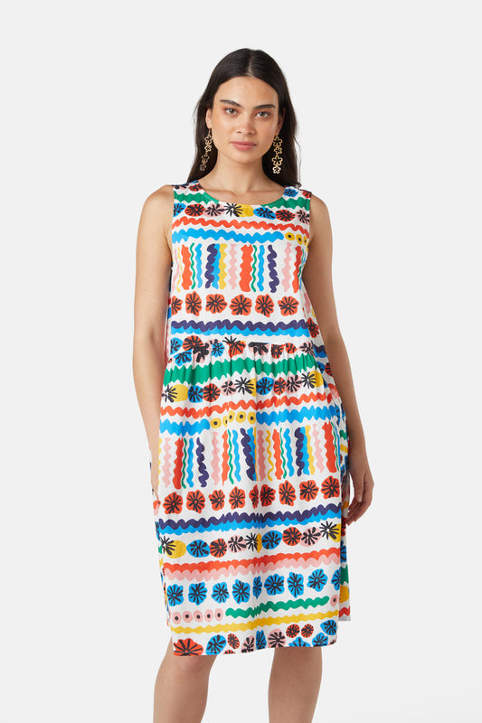 Gorman NZ - Paddle Poppy Tulip Dress - print