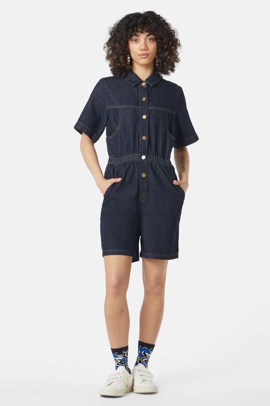 Gorman NZ - Jenna Indigo Playsuit - indigo