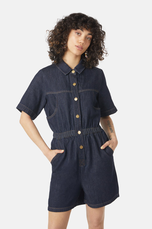 Gorman NZ - Jenna Indigo Playsuit - indigo