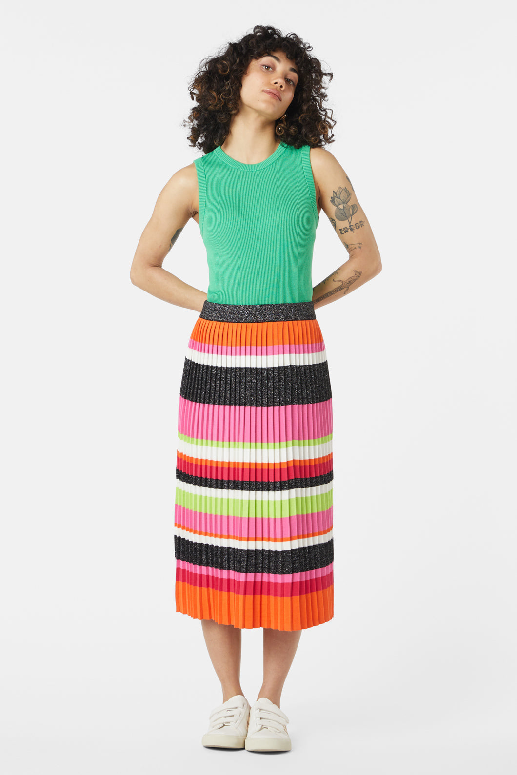 Striped skirt outlet nz