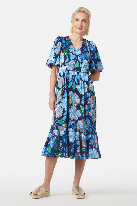Gorman NZ - Flourish Burn Out Dress - print