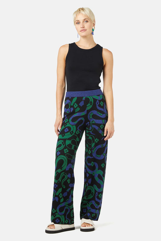 Gorman NZ - Flower Snake Knit Pant - print