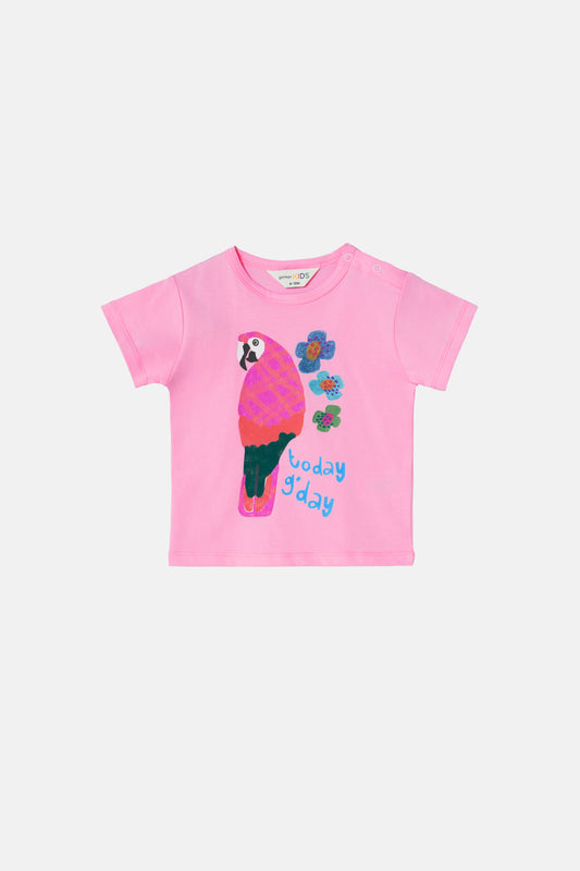 Gorman NZ - Macaw Baby Tee - pink