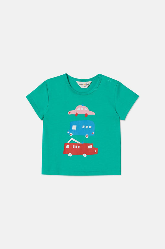 Gorman NZ - Cars Baby Tshirt - green