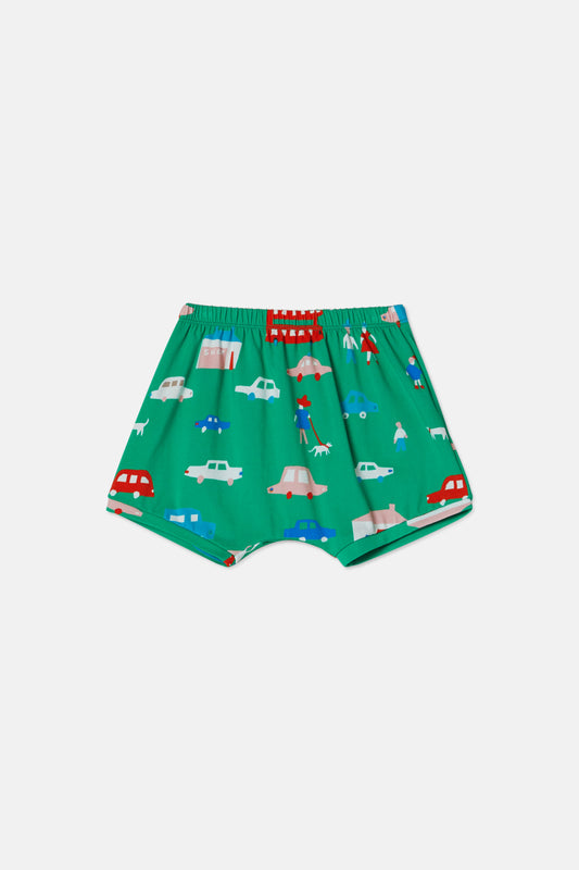 Gorman NZ - Cars Baby Shorts - green